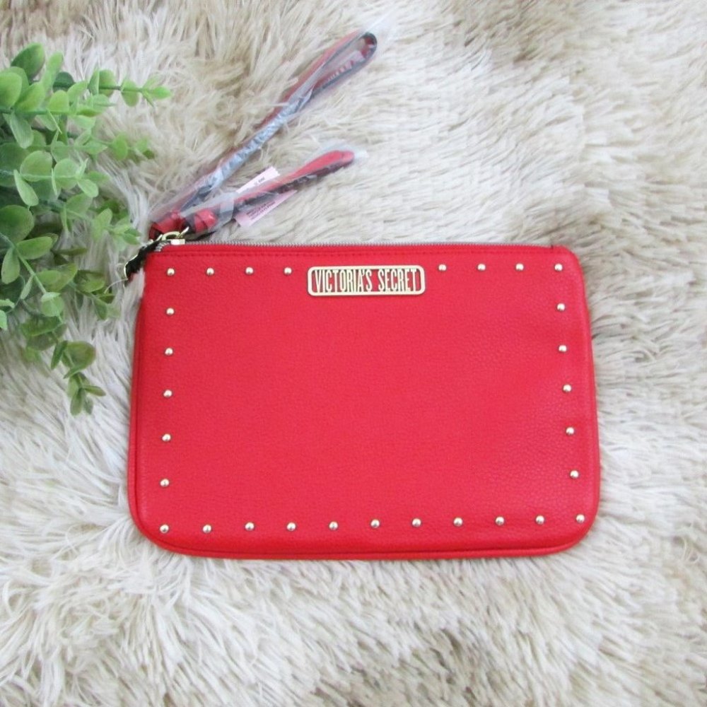 Victoria's Secret Faux Leather Studded Wristlet Bag - Picture 4 of 10